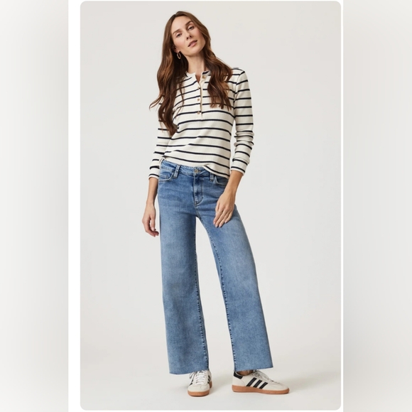 MAVI JEANS VICTORIA HIGH RISE WIDE LEG JEANS SIZE 25 NWT - Picture 1 of 11
